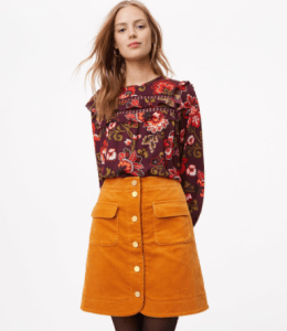 Corduroy Skirt